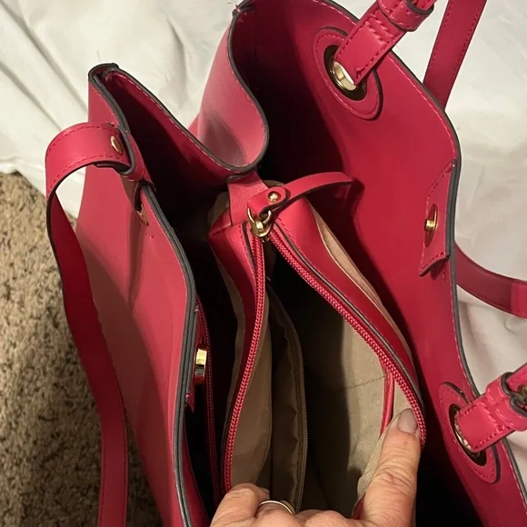 Nanette Lepore Chic Pink Tote Bag - Picture 8 of 9